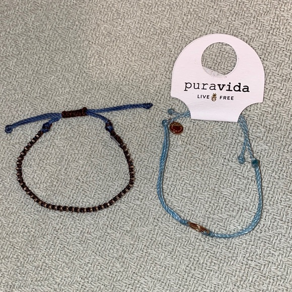 Set of 2 Stylish Bracelets - 1 NEW PuraVida and another new w/no tags - Picture 1 of 4